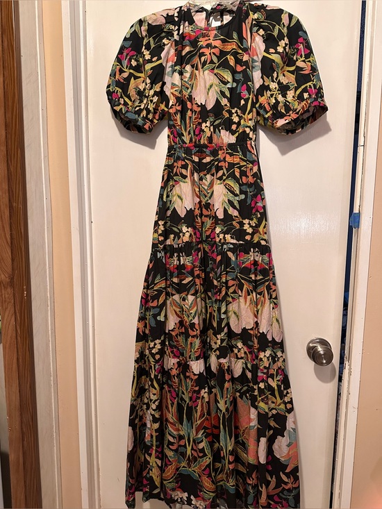 Anthropologie Dresses & Skirts - Anthropologie Conditions Apply Open Back FloralPuff-Sleeve Maxi Dress
